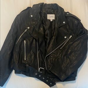Pistola Classic Black Leather Biker Jacket